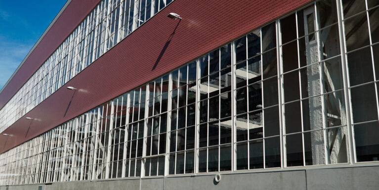 Nahaufnahme vom AXA Winterthur Superblock